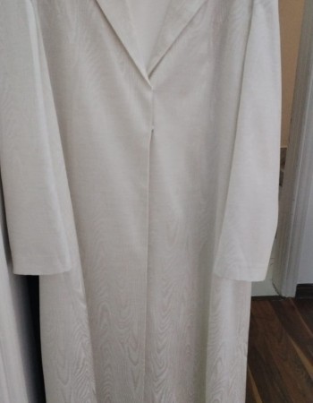 جاكيت ابيض موريه ساده