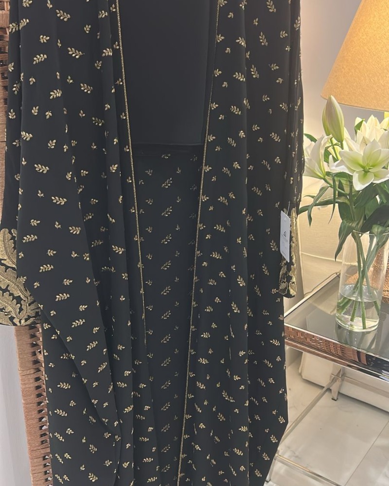 مشلح حرير تطريز ذهبي