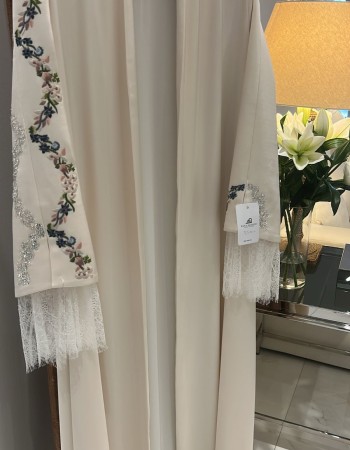 جاكيت دبل ستان سكري تطريز كريستال