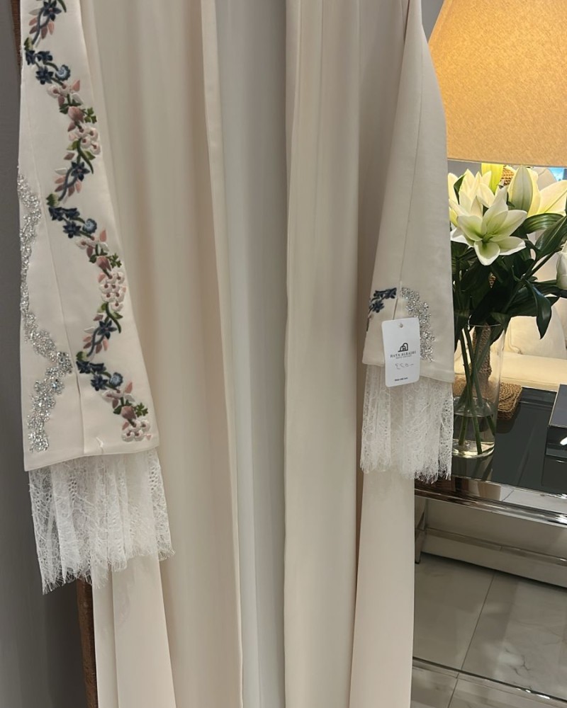 جاكيت دبل ستان سكري تطريز كريستال