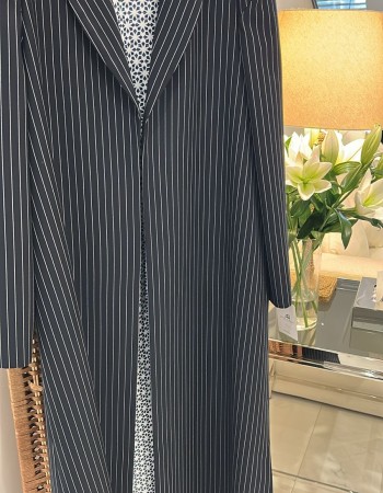 جاكيت مقلم كحلي فضاء