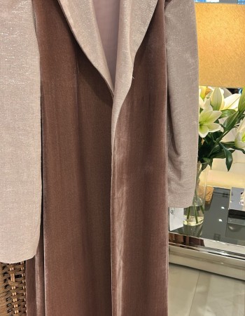 جاكيت مخمل بينك فضاء