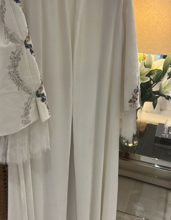 جاكيت مخمل سكري تطريز كريستال