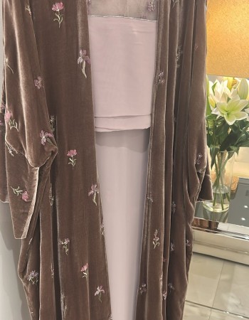 مشلح مخمل بنك تطريز كروز ورد