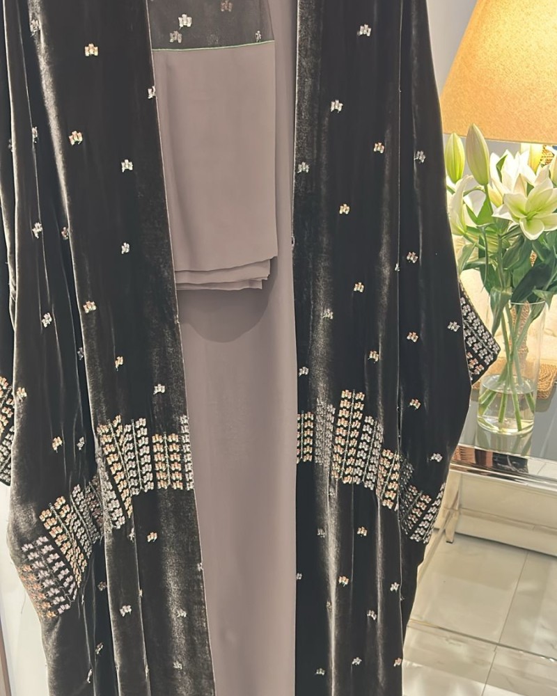 مشلح مخمل بني بوردن تل