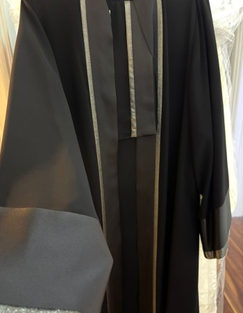 عبايه اسود لاميه برونز