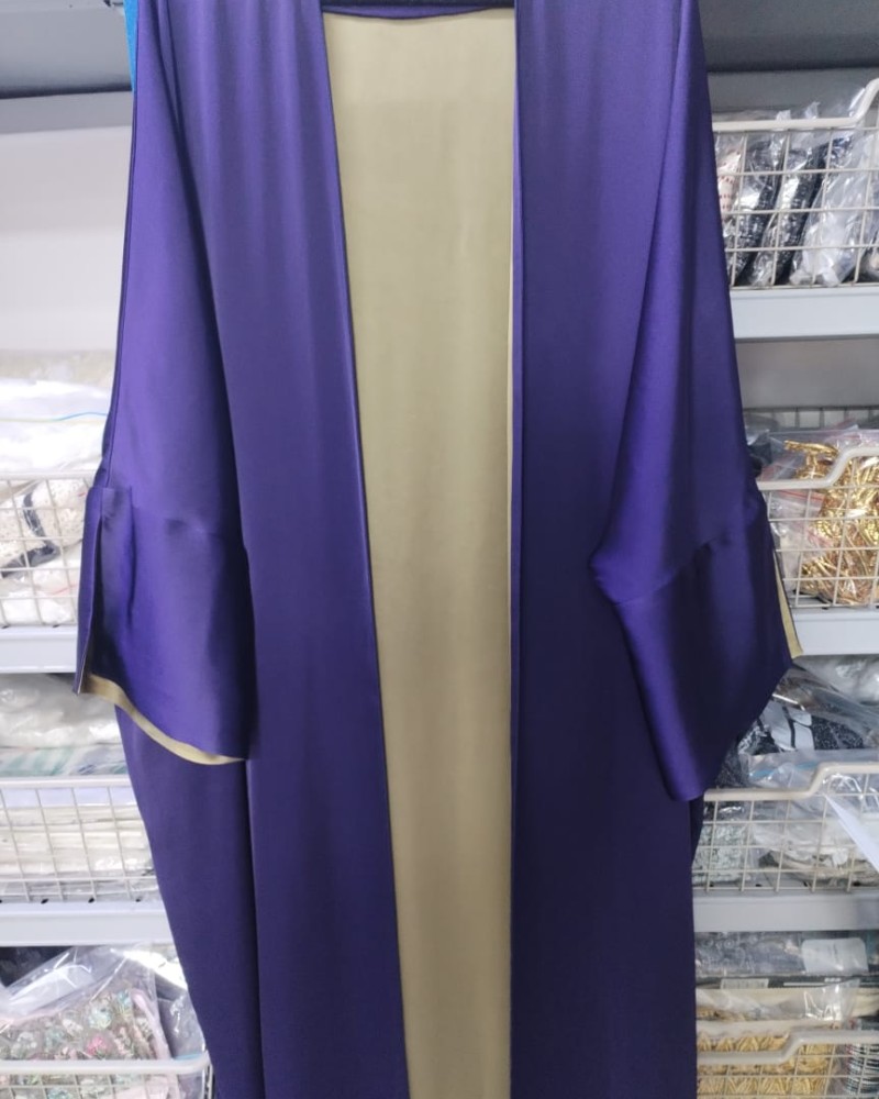 مشلح كم فتحه دبل فيس موف غامق  مع ذهبي