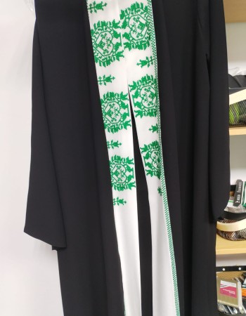 عبايه تطريز ديوك علي اللفه