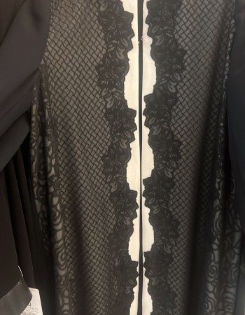 جاكيت كريب فرنسي اسود دانيل من الامام ابيض واسود