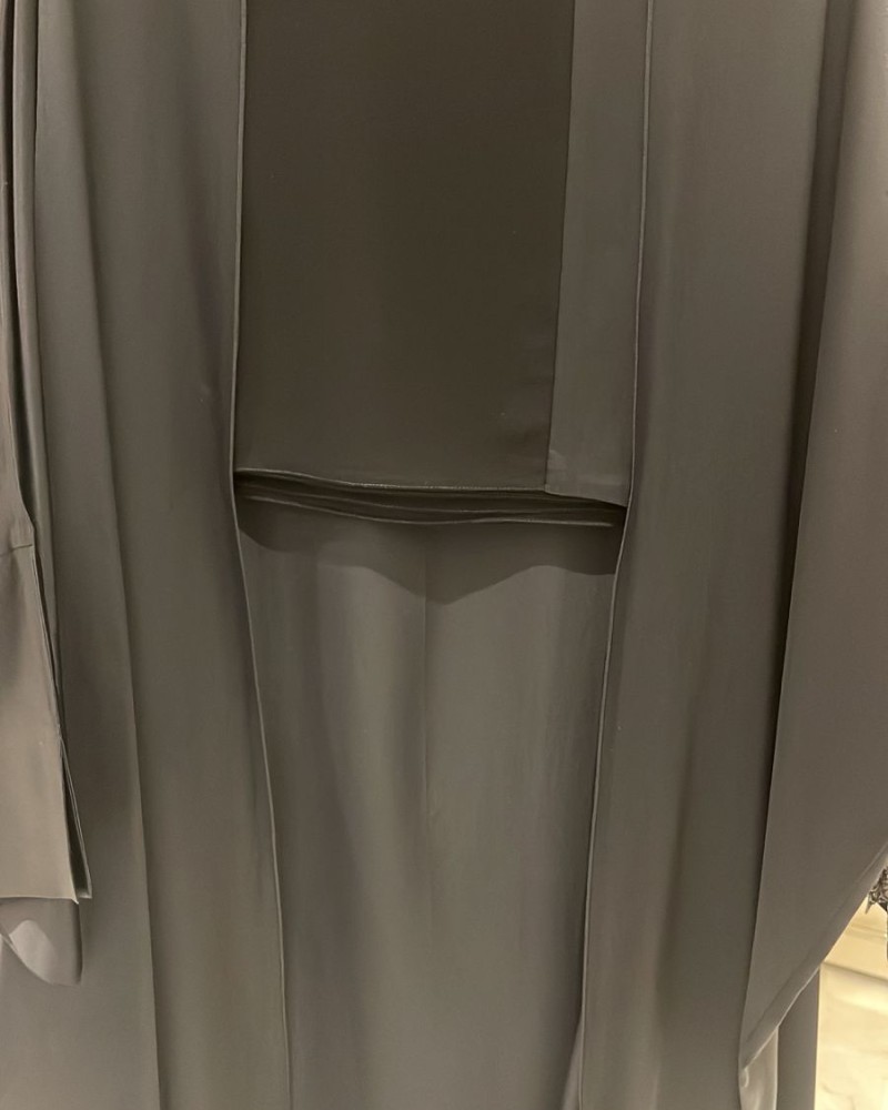 مشلح حرير ستان اسود