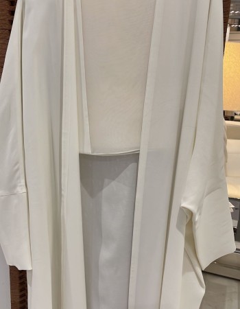 مشلح حرير مغسول ابيض