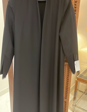 جاكيت كريب فرنسي اسود كم فتحه دانتيل