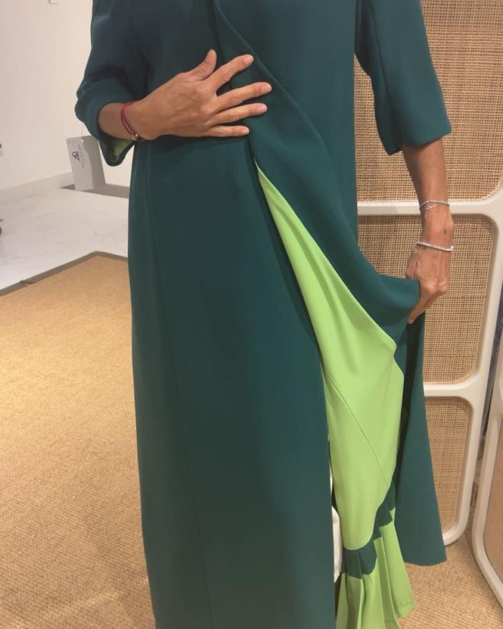 جاكيت كريب فرنسي مبطن كريب خفيف فستقي مبطن  أخضر مع كسرات داخلي