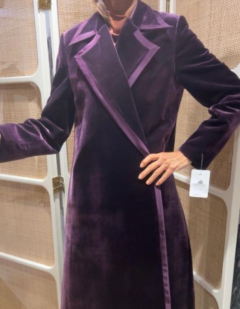 جاكيت مخمل موف ساده