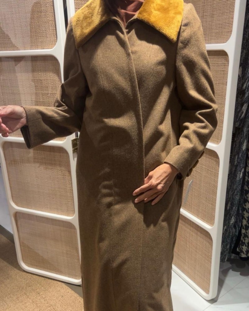 جاكيت صوف جملي مبطن تفته حرير