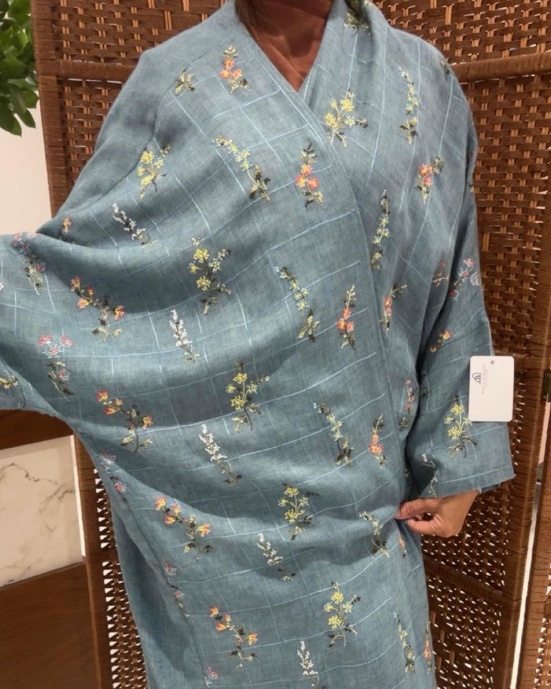 مشلح لنن سكري تطريز كروس ستيتش