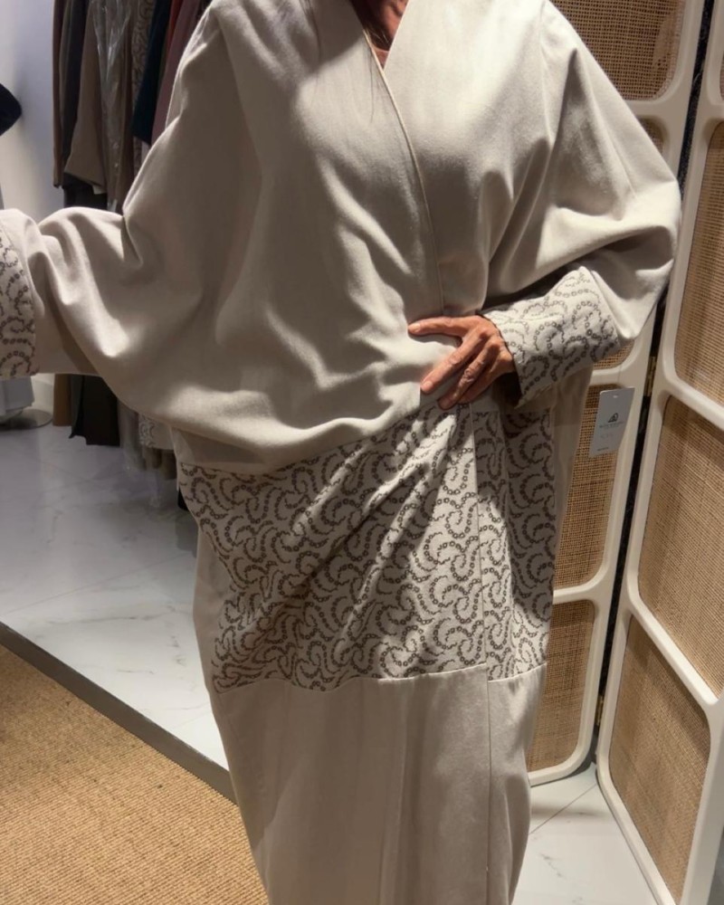 مشلح لنن بيج مع خط كشميري والاكمام