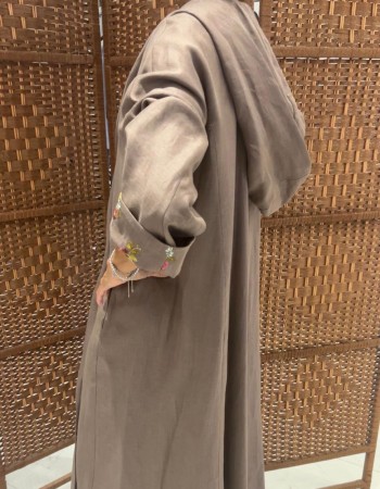 هودي لنن اكمام قلبه مشجر