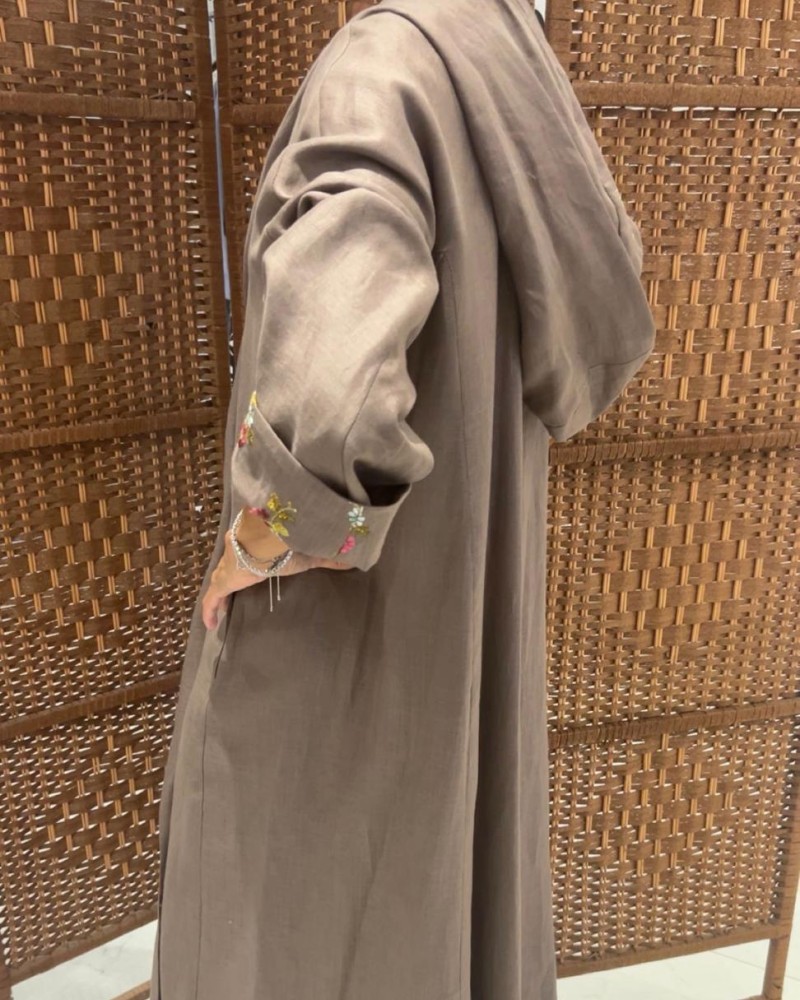 هودي لنن اكمام قلبه مشجر