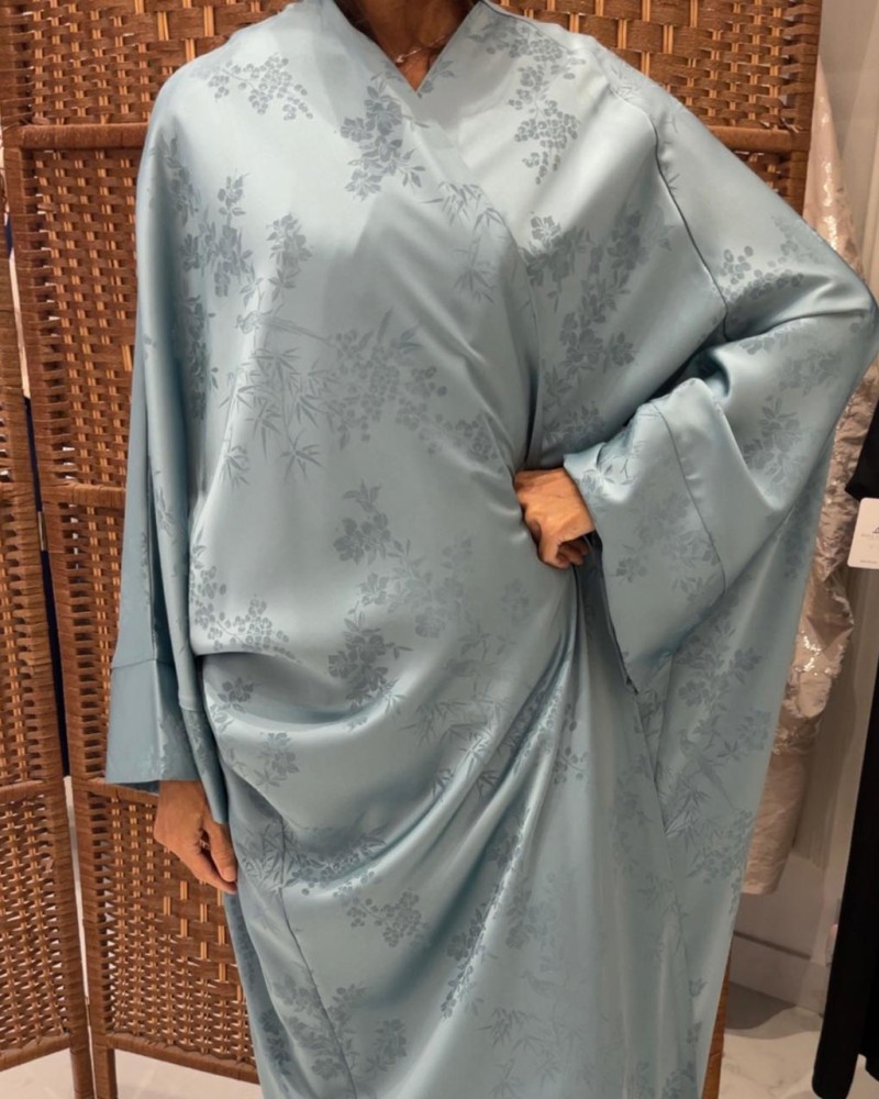 مشلح حرير جاكار عصفور اسود