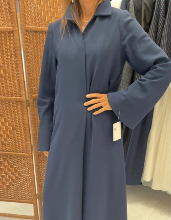 جاكيت كحلي كريب كم جرس ساده