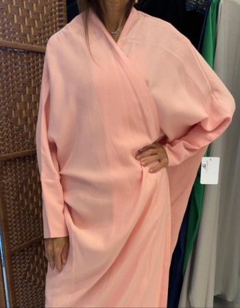 مشلح حرير مغسول بينك