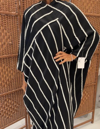 مشلح دبل ستان اسود مقلم سكري