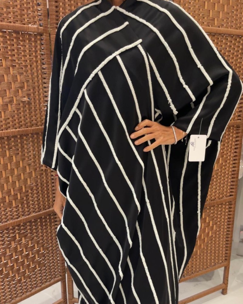 مشلح دبل ستان اسود مقلم سكري