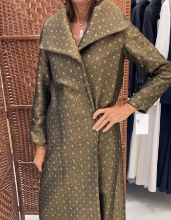 جاكيت تفته جاكار مربعات لاميه لون اسود